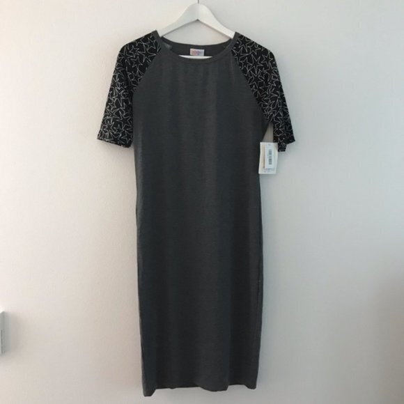 New lularoe Julia Short Sleeves crewneck‎ Dress - Picture 1 of 6